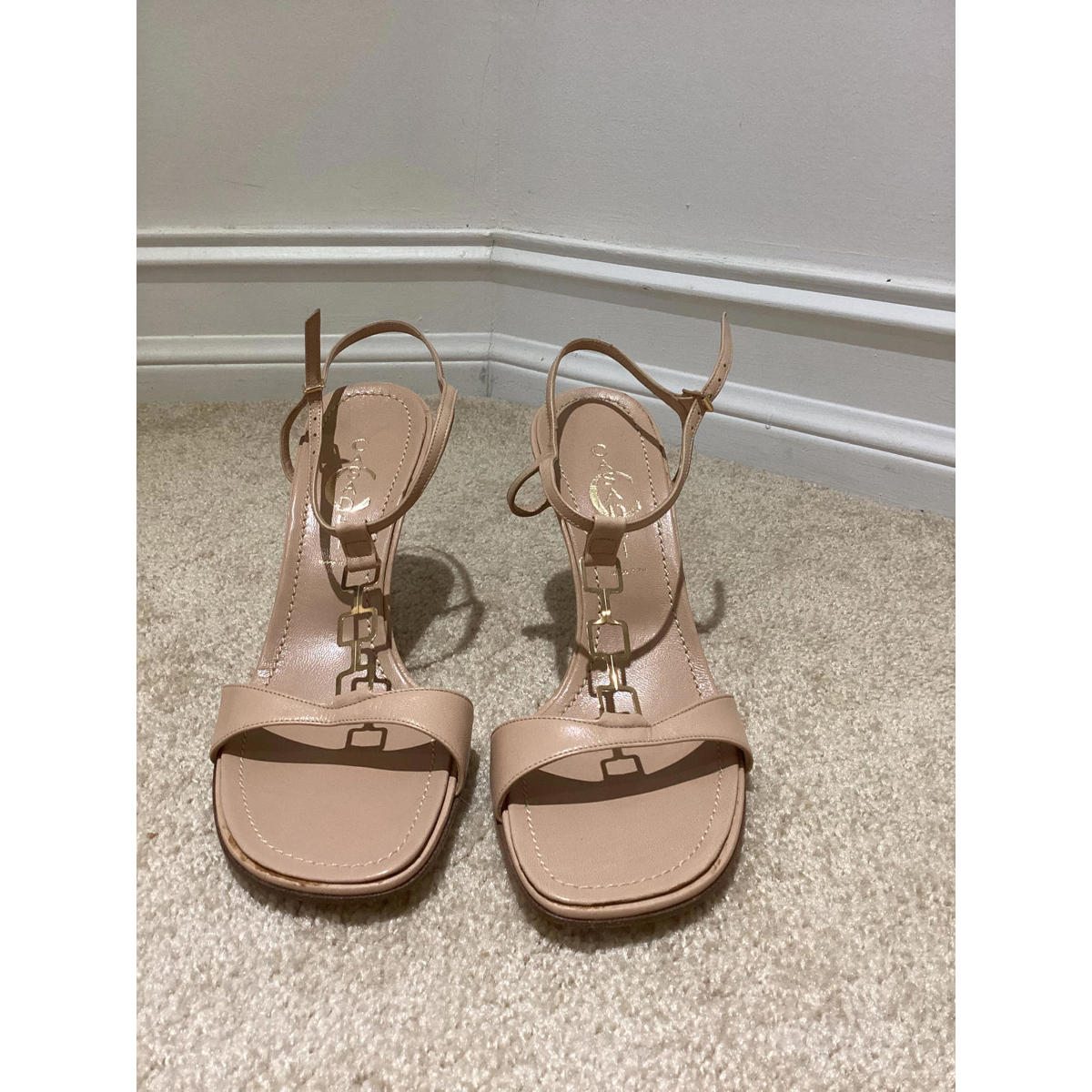 Casadei Beige/Gold Heels